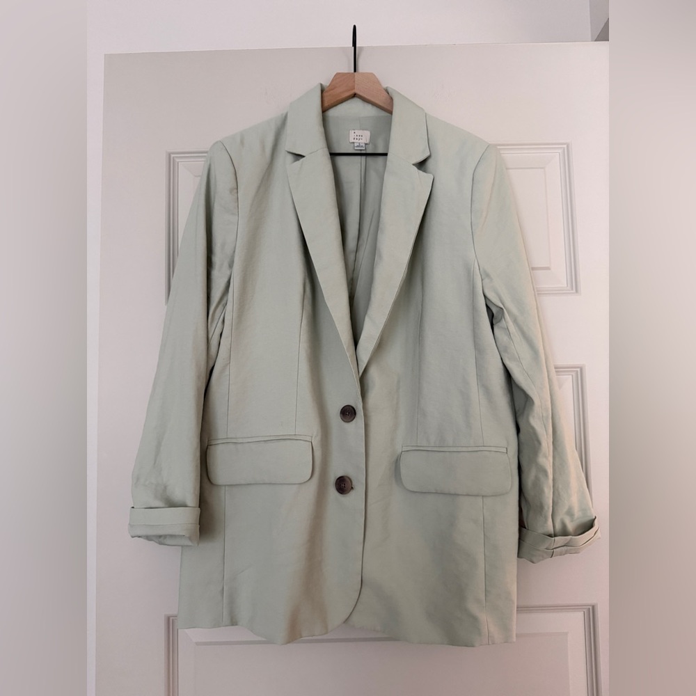 a new day Light Green Women's Blazer